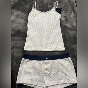Brandy Melville blue heart set